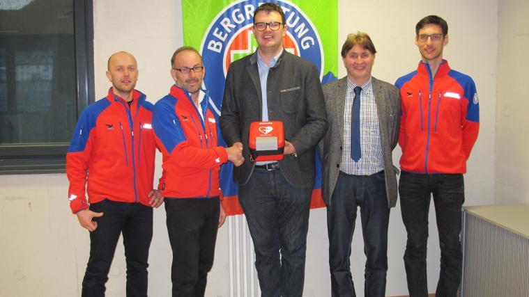 Von links: Günther Alber, Franz Haller, HGV-Bezirksobmann Hansi Pichler, HGV-Verbandssekretär Helmuth Rainer und Christoph Weger.
